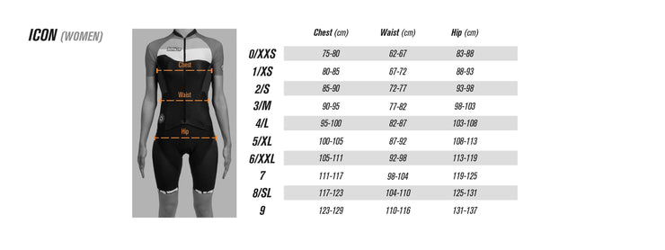 ICON BIBSHORTS SORT - DAME